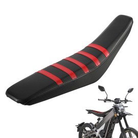 IUVWISN Dirt Bike Seat Cover Ribbed Soft Seat Cover for Talaria XXX X3 Electric Dirt Bike Ebike Red