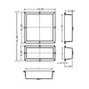 Uni-Green Tile shower niche 24X16 Double Shelves Shower Recess and