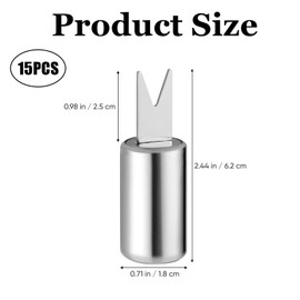 15 PCS Corn on The Cob Skewers, Stainless Steel Sweetcorn Holders for BBQ, Camping, Kitchen, Party, Durable Corn Cob Forks