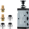 VIILOCK Pneumatic Air Hand Lever Valve, 5 Way 2 Position