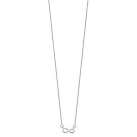 IceCarats 925 Sterling Silver Infinity Twisted Love Knot Symbol Chain Necklace