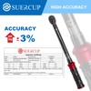 SUERCUP 3/8-inch Drive Torque Wrench - 10-110 ft.lb/13.6-149.2Nm, Dual-Direction Adjustable