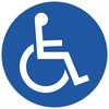 Exacompta 67113E Heavy Disabled Parking Sign Diameter 30 cm with