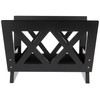 Frenchi Home Furnishing Contemporary Magazine Rack, Black