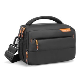 MOSISO Camera Bag, Small Camera Case for Photographers, Compact Shoulder Bags for DSLR/SLR/Mirrorless, Waterproof Crossbody Padded Case with Rain Cover for Canon/Nikon/Sony, Black