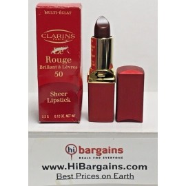 Clarins NEW Clarins Long-Wear Lipstick 0.12Oz PICK YOUR COLOR (DENTED BOX) MADE IN ITALY - 50