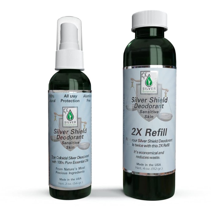 Silver Shield Deodorant - Sensitive Skin Formula - Spray-on, All