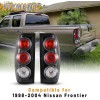 Wolfx Tail Lights Clear for 1998-04 Nissan Frontier Pickup Rear