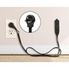 Maximm Cable 25 Feet Flat Plug Extension Cord/Wire, Multi Outlet