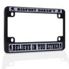 Fastasticdeals Metal Insert Bike License Plate Frame Bigfoot Doesn't Believe