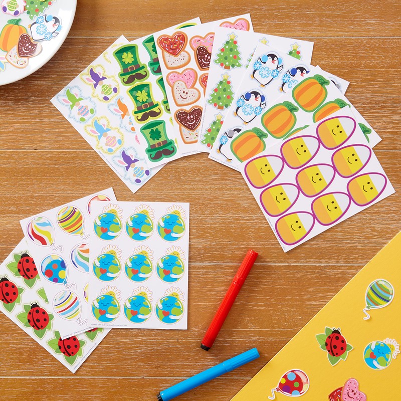Eureka Ladybugs Extra Large Stickers for Kids and Teachers, Multicolor,