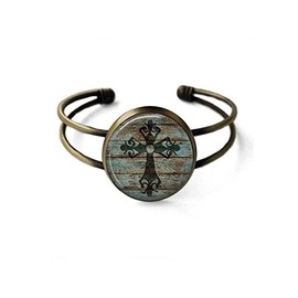 Gothic Cross Cuff Bracelet