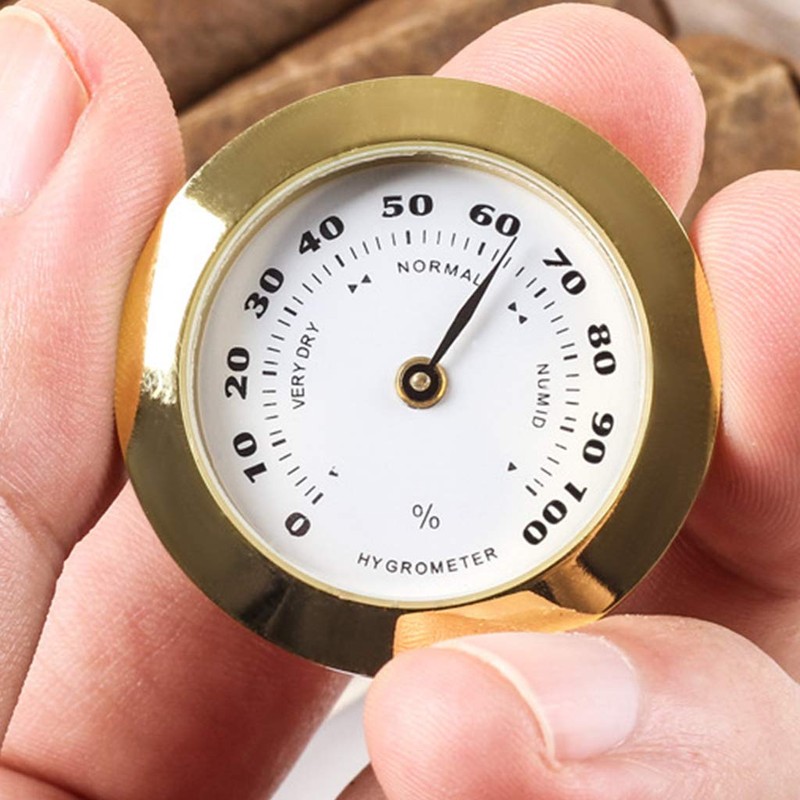 Gereiny Professional Hygrometer Analog Hygrometer Mechanical Round Hygrometer Humidity Gauge