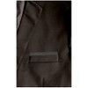 Black Solid Flat Pre Folded Pocket Square on Card For