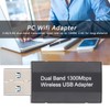 Wireless USB Adapter Built in Gain Antenna 1300M Dual Band