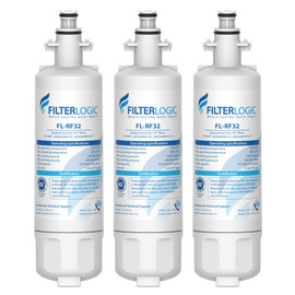 Filterlogic 469690 ADQ36006101 Refrigerator Water Filter, Replacement for LG® LT700P®, Kenmore® 9690, 46-9690, 469690, ADQ36006102, LT700PC, WSL-3, LFXS30766S, LFXC24726D, Pack of 3