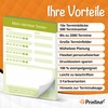 PRINTINO ‎ 10 Appointment Pads, 50 Appointment Notes, DIN A7,