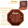 RNK Gaming Farkle Luxury Edition Brown PU Leather Dice Tray