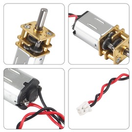 Coliao 3pcs DC 3V-6V Mini Micro N20 Gear Motor DC Motors Slow Speed Full Metal Gearbox Reduction Motor for DIY RC Toys Robort Smart Car