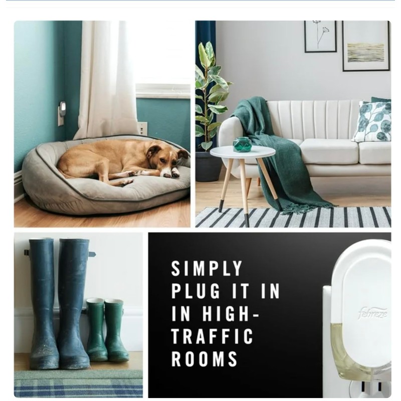 Febreze Dual Plugin Refill Scented Breeze 1.75Ml, purple