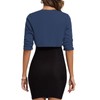 MINTLIMIT Crop Cardigans for Women Open Front Bolero Shrugs 3/4