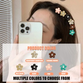 Hair Clips, Set of 24, Mini Flowers, Small Clips, Hair Claws, Cute, Hair Accessories, Hair Ornaments, Bangs Clips, Hairpins, Girls, Women's, Round Flowers