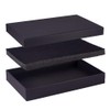 BENECREAT 6pcs 20x13x3cm Black Gift Box Hatron Paper Wrapping Box