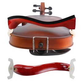 Gladiva Violin Shoulder Rest, Shoulder rest for 4/4 and 3/4 violin, Wooden Viola shoulder Rest with Height Adjustable and Collapsible feet, Dense Foam Padding