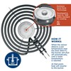 ELECTRIC RANGE BURNER ELEMENT SENSI-TEMP COIL - 8”