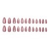 24 Pcs Press on Nails Medium Almond - ZIFANHU Pink