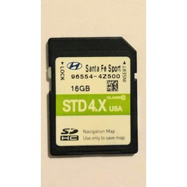 4Z500 2015 2016 Hyundai Santa Fe Sport (SANTAFE) Navigation MAP SD Card,GPS,U.S.A OEM 96554-4Z500