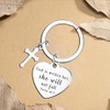 Waeceip Christian Keychain For Women Cross Keychain Bible Verse Religious