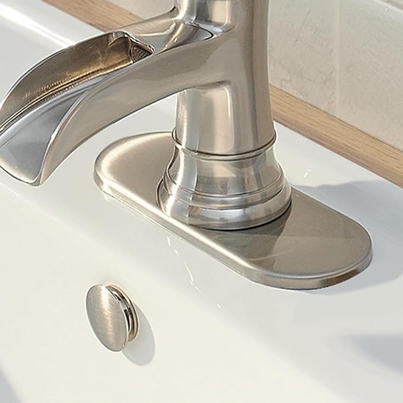 2PCS 6 inch Sink Faucet Hole Cover,Deck Plate Escutcheon for