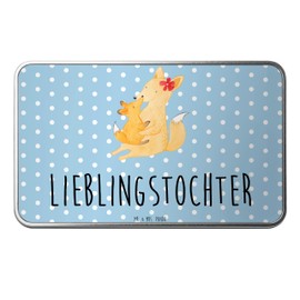 Mr. & Mrs. Panda Metal Tin Rectangular Fox Mum & Child Gift Storage Box Dad Tin Box Brother Container Tin Box Storage Tin