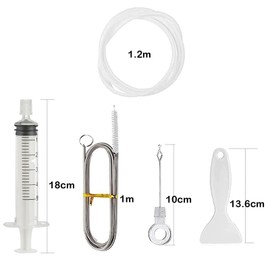 7Pcs Fridge Cleaning Kit,Fridge Drain Hole Cleaning Tool Fridge Cleaner Universal Drain Pipe Cleaning Brush,Reusable Refrigerator Drain Dredging Tool Kit Fridge Dredger Set.