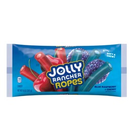 Smiling Sweets Jolly Rancher Ropes, Blue Raspberry and Cherry Flavors, Classic Taste Everyone Loves with A Gummy Twist and Fun For Everyone (Pack of 2)