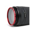 NinoLite UV Filter 40.5mm Red Frame Camera Lens Protection with