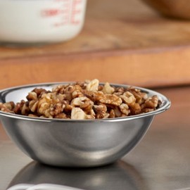 TrueCraftware- Set of 12 - Stainless Steel Mixing Bowls - 6.5" Wide - Heavy Weight Flat Bottom and Rim