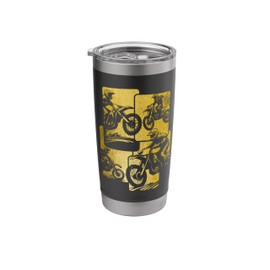 Dirt Bike Motocross Enduro Rider Biker MX Motorcycle Stainless Steel Insulated Tumbler