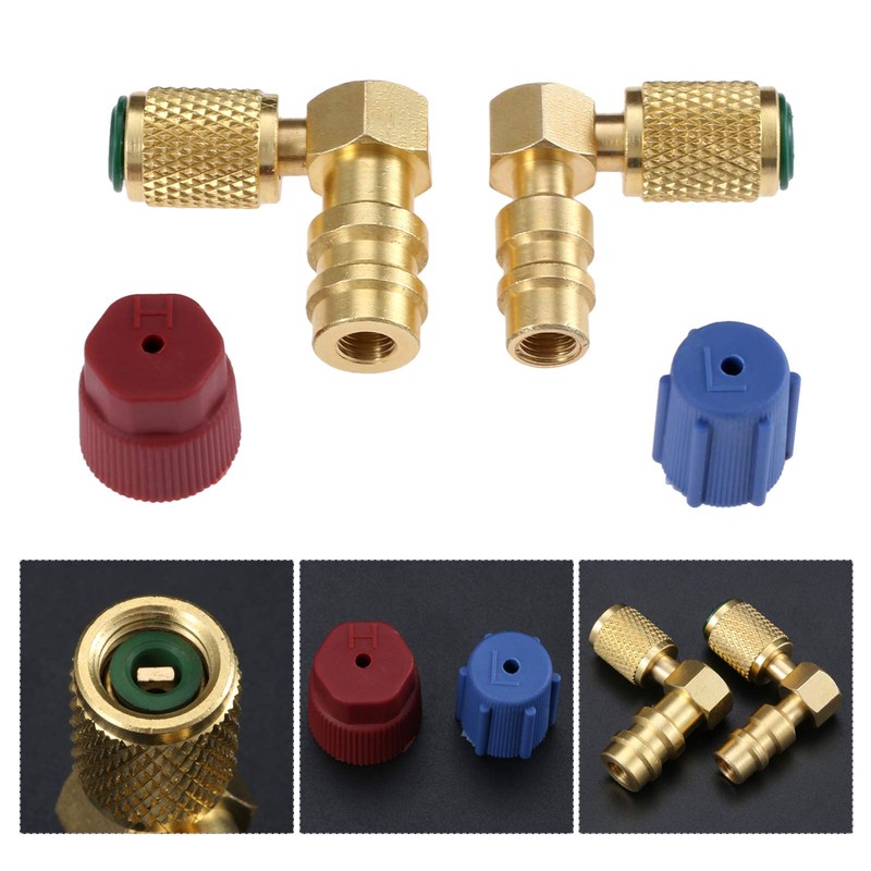 R12 to R134 A High/Low AC Fitting Port Retrofit Conversion
