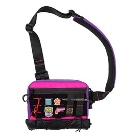TACTICAL_GEEK Cache L3S Purple Crossbody Shoulder Bag, Multipurpose Sling Bag, Chest Backpack Casual Shoulder for Daily Carry (Small)