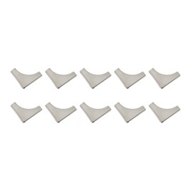METALLIXITY Book Corner Protector(29mm/1.14") 10Pcs, Metal Decorative Edge Cover - for Album Menus Diary Case Box, Silver Tone