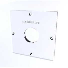 Fastfish 3/8"" Thick 6"" Square baseplate upgrade with a 2"" opening for Dewalt DW6184, DW6184S