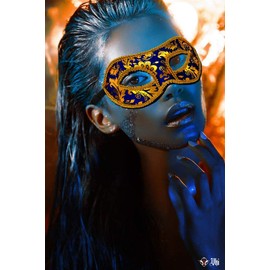 Baanuse Men's Venetian Masquerade Mask Carnival Costume Fancy Dress Costume