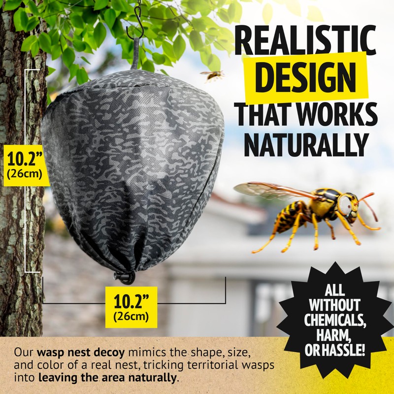 Super Ninja Fake Wasp Nest - 2 Pack, Wasp Nest