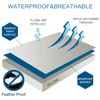 Kingnex 4 Pack Feather Proof Pillow Protectors King Size with