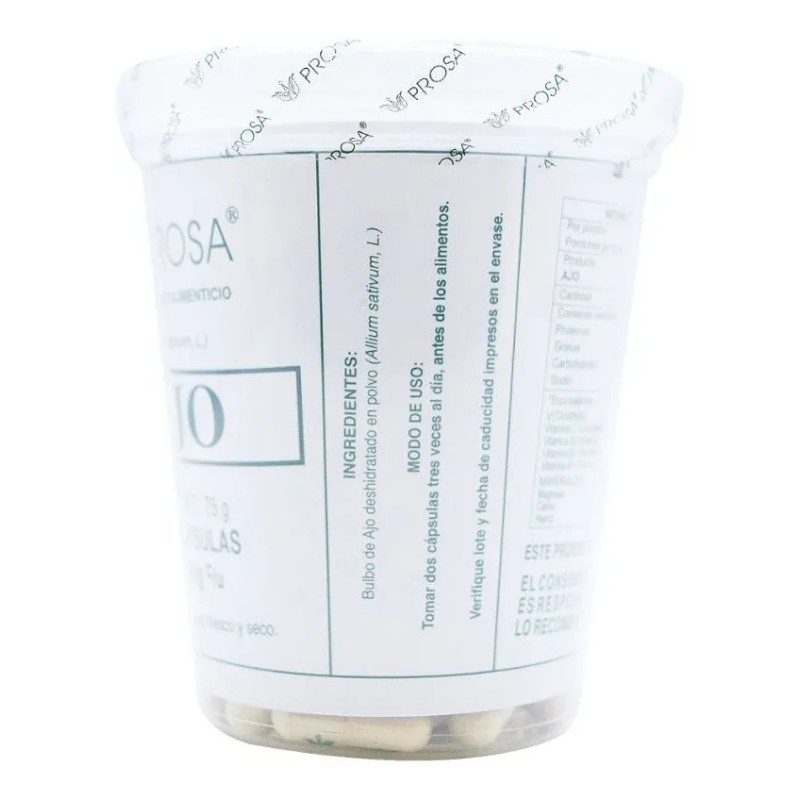 Ajo 150 Cap-prosa Sabor Sin Sabor