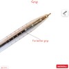 NATARAJ Snappy Ballpoint Pens, Retractable, BLACK, 0.7mm Fine Point, Pack