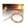 Universal Gas Thermocouple Kit, 23.6inch/600mm, Thermocouple with Nuts, Fireplace Replacement