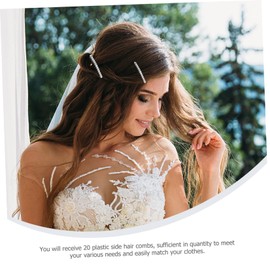 Parliky 20pcs Decorative Metal Hair Comb Elegant Bridal Hair Accessories for Weddings Lightweight Travel-friendly Headdress for Brides and Bridesmaids for Women